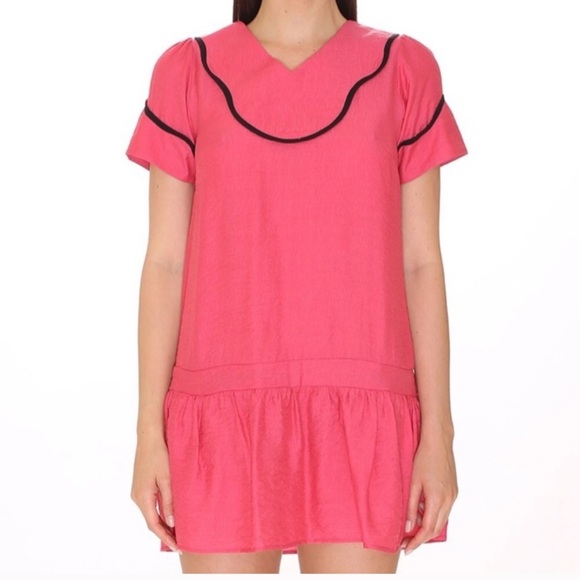 ModCloth Pepaloves Pink Mini Dress Size Small - Picture 2 of 8